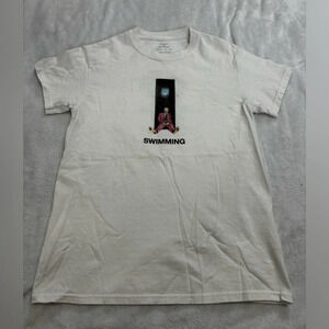 Mac Miller‎ Swimming Graphic T-Shirt Album Cover Music Tee White Size M